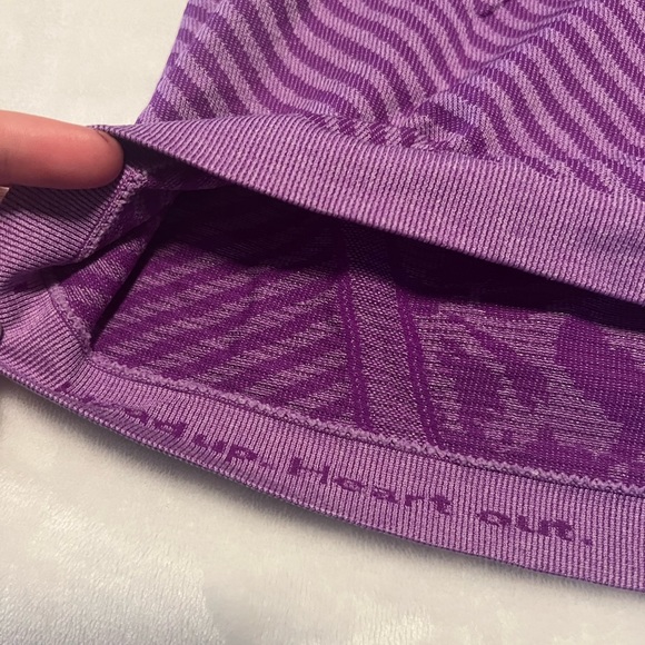 Lululemon Swiftly Tech Long Sleeve Crew Purple Camo Size 10 - Picture 7 of 16